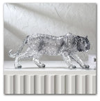 Animal Sculpture - Golden Leopard Ornament, texture detail - House Of Avana