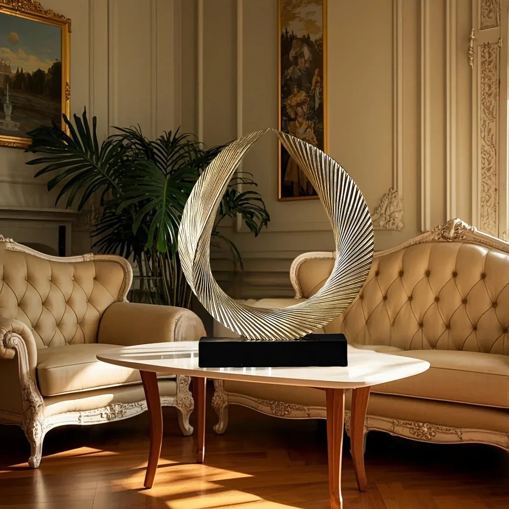 Elegant 'wings of Dreams' Resin Sculpture - Luxury Golden Wing Design for Home & Office Decor | Perfect... - House Of Avana