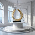 Elegant 'wings of Dreams' Resin Sculpture - Luxury Golden Wing Design for Home & Office Decor | Perfect... - House Of Avana