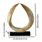 Elegant 'wings of Dreams' Resin Sculpture - Luxury Golden Wing Design for Home & Office Decor | Perfect... - House Of Avana