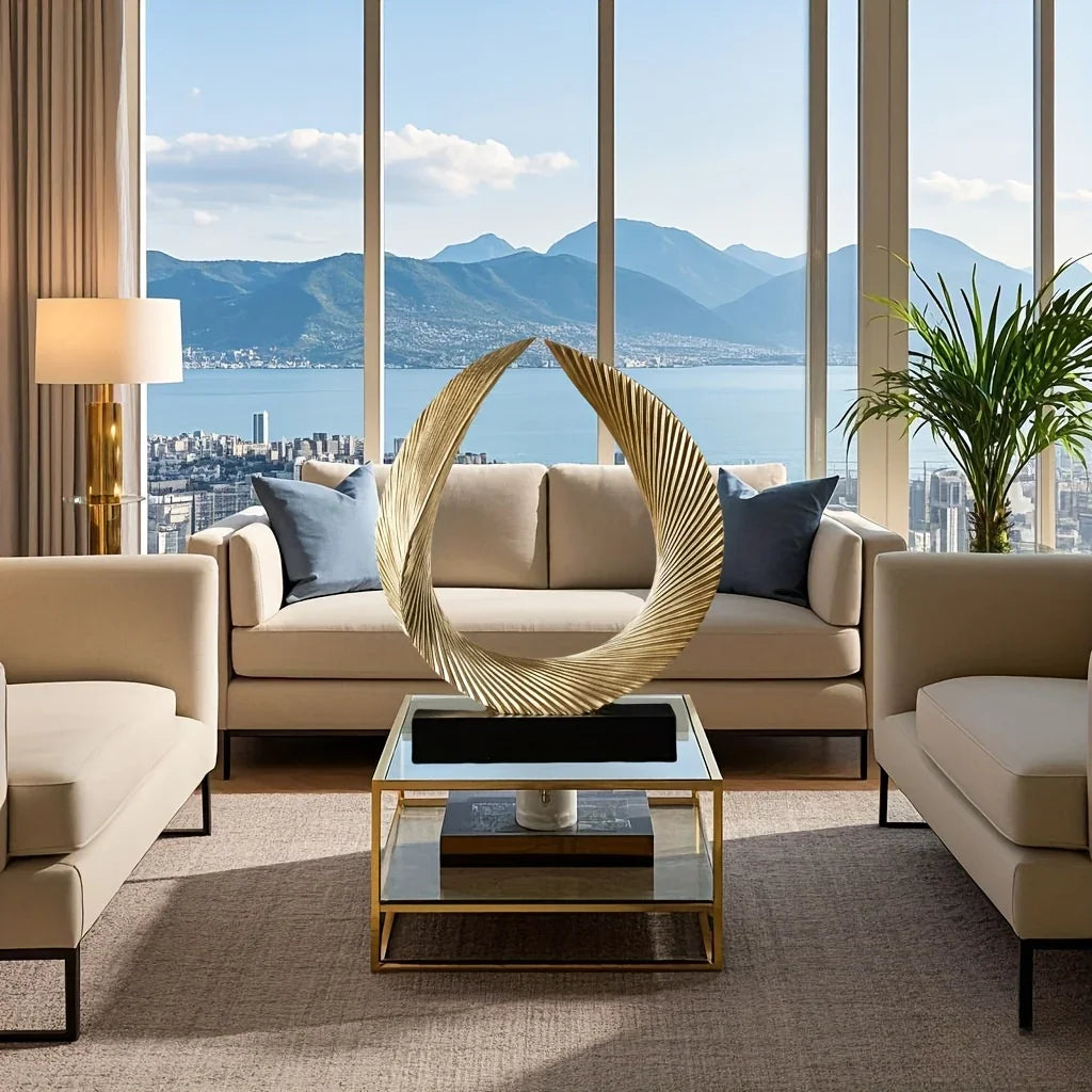 Elegant 'wings of Dreams' Resin Sculpture - Luxury Golden Wing Design for Home & Office Decor | Perfect... - House Of Avana