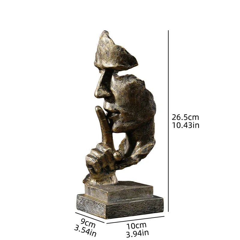 Nordic Sculpture - Golden Silent Design, top view - House Of Avana