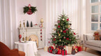 [Christmas, Weddings, Parties] 82pcs Shatterproof Plastic Christmas Ornaments Set - Red, Green & Golden/White Decorations with Golden Caps & Hanging Strings, Large & Small Holiday Tree Decor for Xmas, Weddings, Parties - & Pe House Of Avana [[SKU:HOA-XMS-015]]