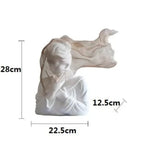 Golden Veil Girl Sculptures for Home Decor - House Of Avana