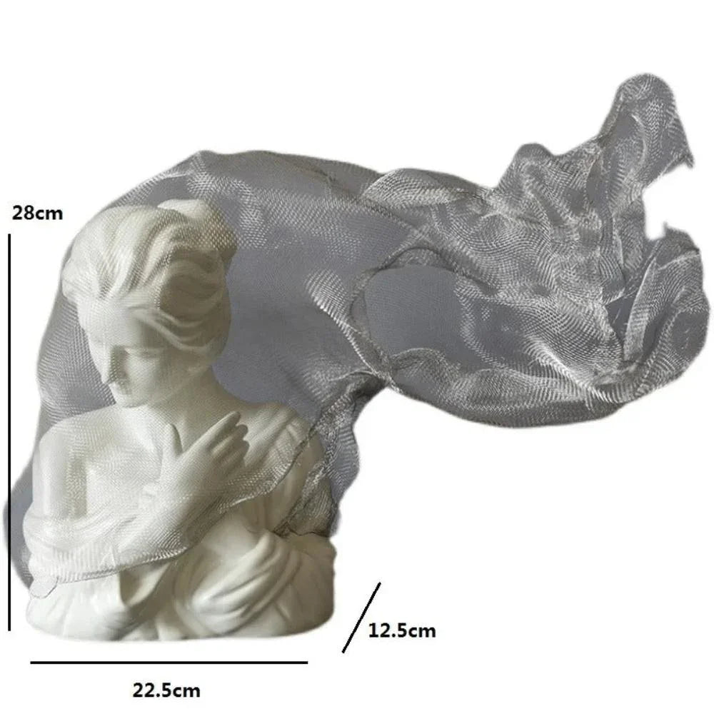 Golden Veil Girl Sculptures for Home Decor - House Of Avana