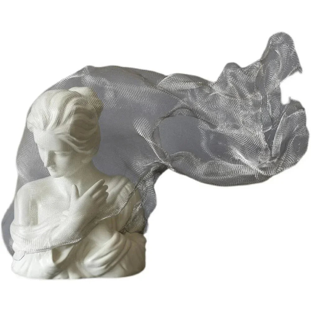 Golden Veil Girl Sculptures for Home Decor - House Of Avana