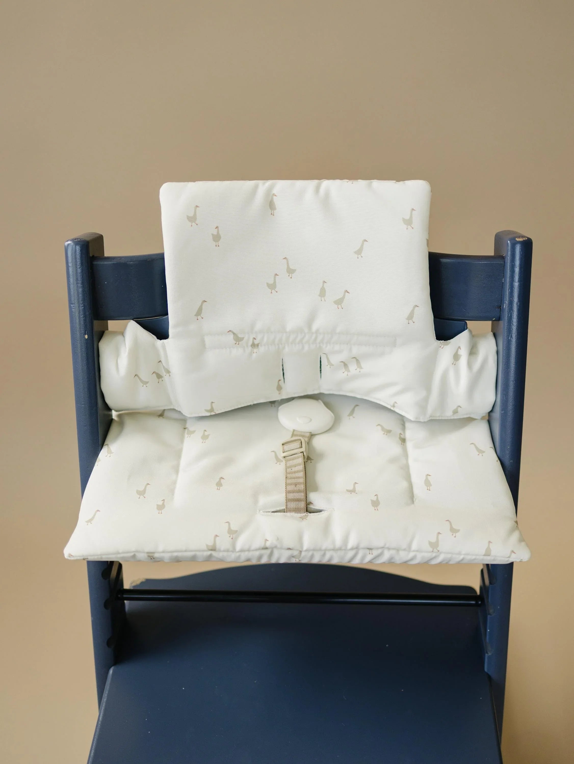 Goose Print Highchair Cushion for Stokke Tripp Trapp - Wipeable Cover