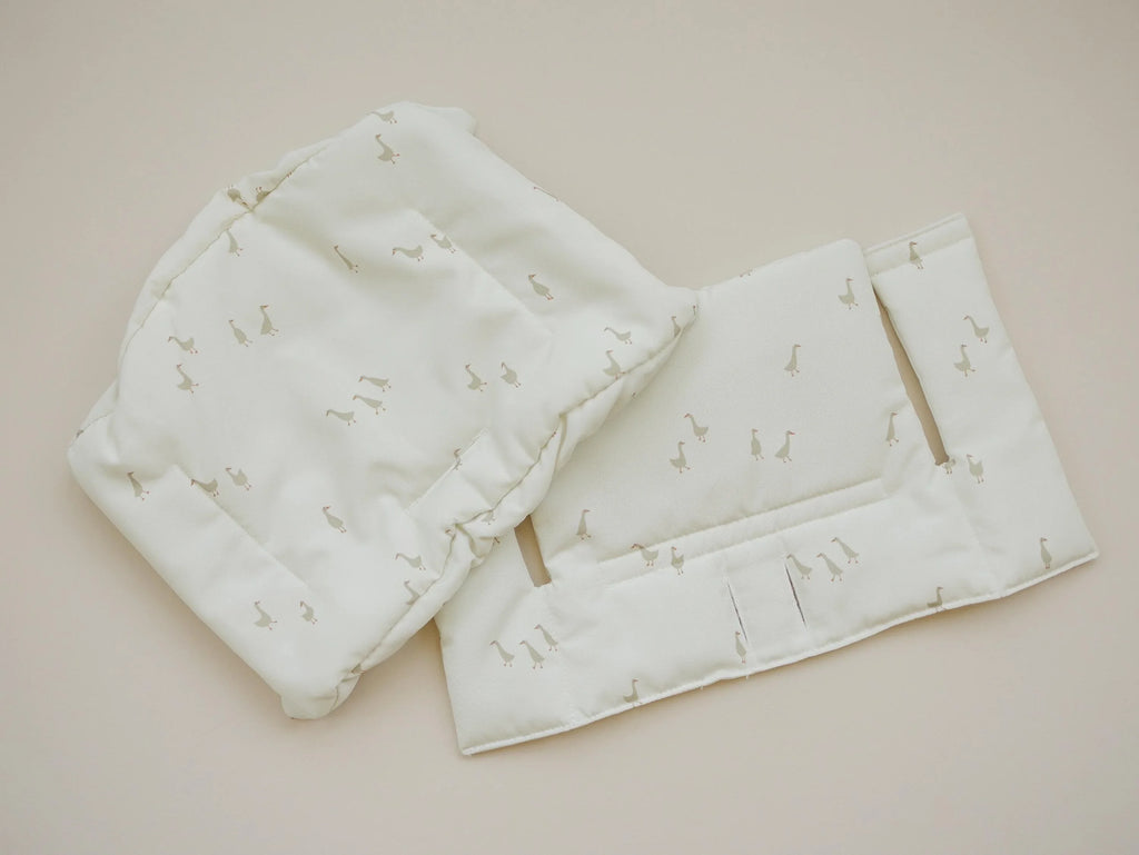 Goose Print Highchair Cushion for Stokke Tripp Trapp - Wipeable Cover