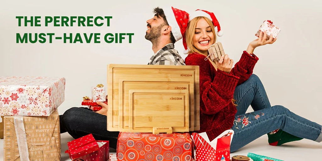 4pcs Oversized Bamboo Cutting Board, Equipped With Cutting Board Rack, Kitchen Gadgets, Juice Groove, Knife Friendly, Invisible Handle, Multifunctional Board, The Best Gift For Family, Friends And Relative. Mother'S Day.Fathe House Of Avana