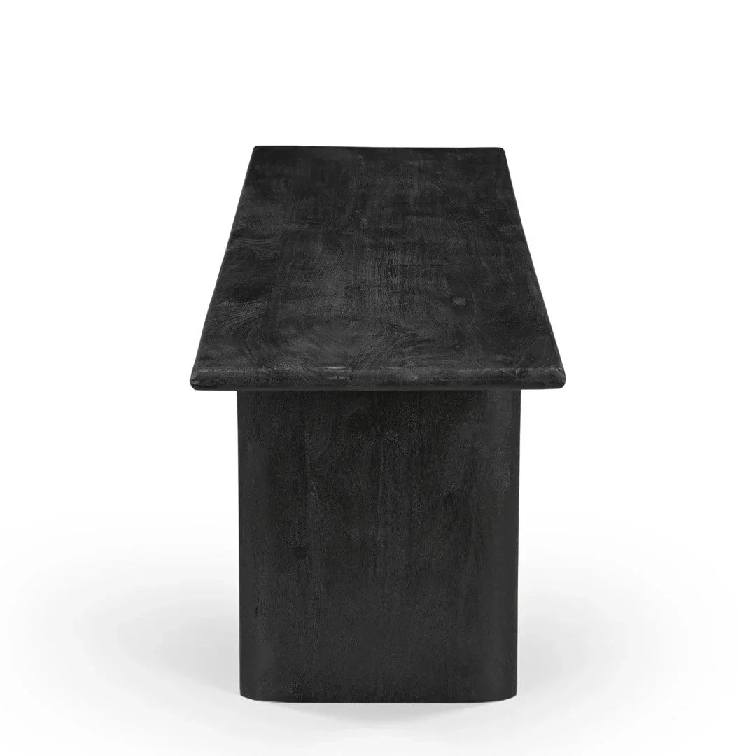 Grackle Solid Wood Dining Bench - Black