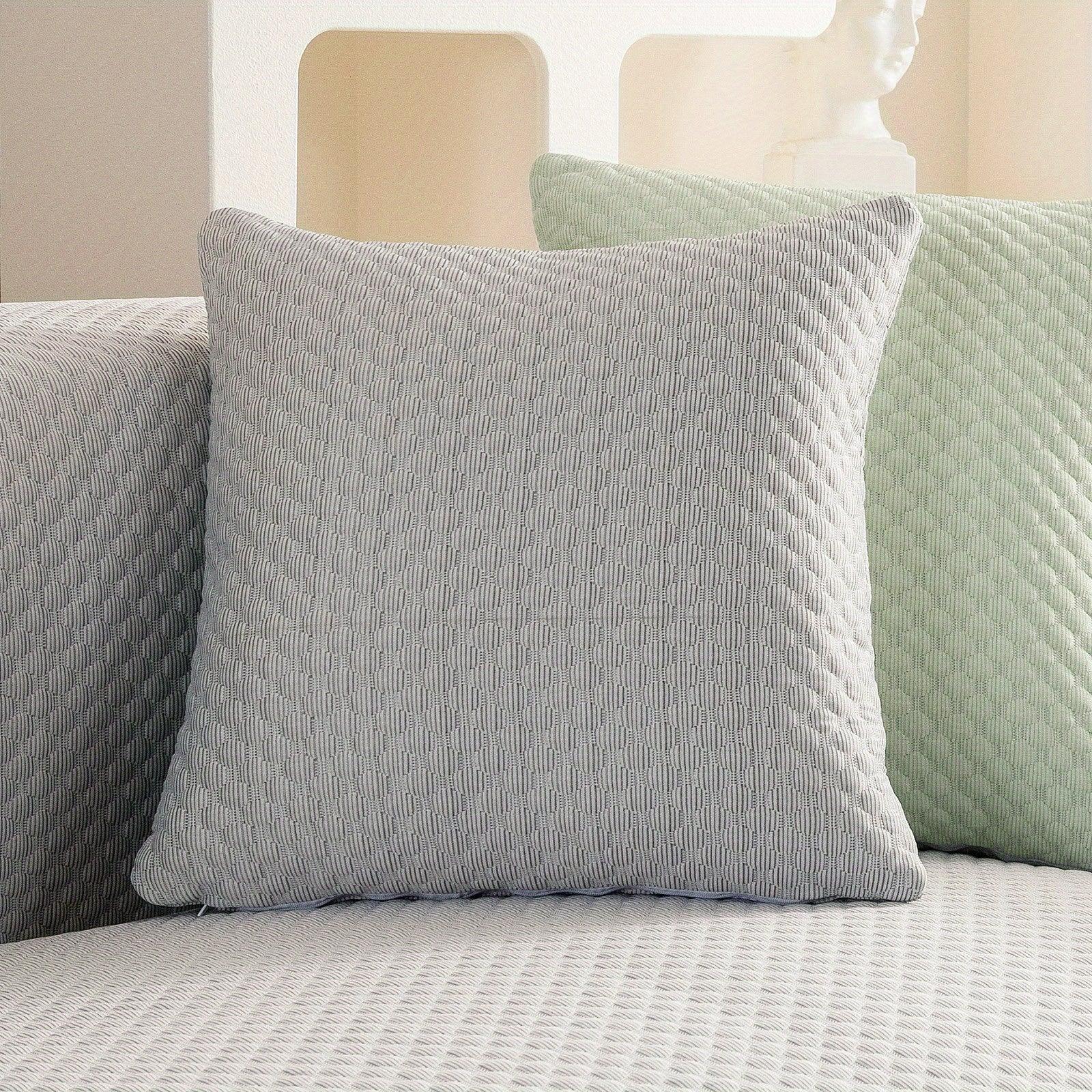 Breathable Ice Silk Light Gray Couch Cover - Cooling & Anti-scratch - House Of Avana