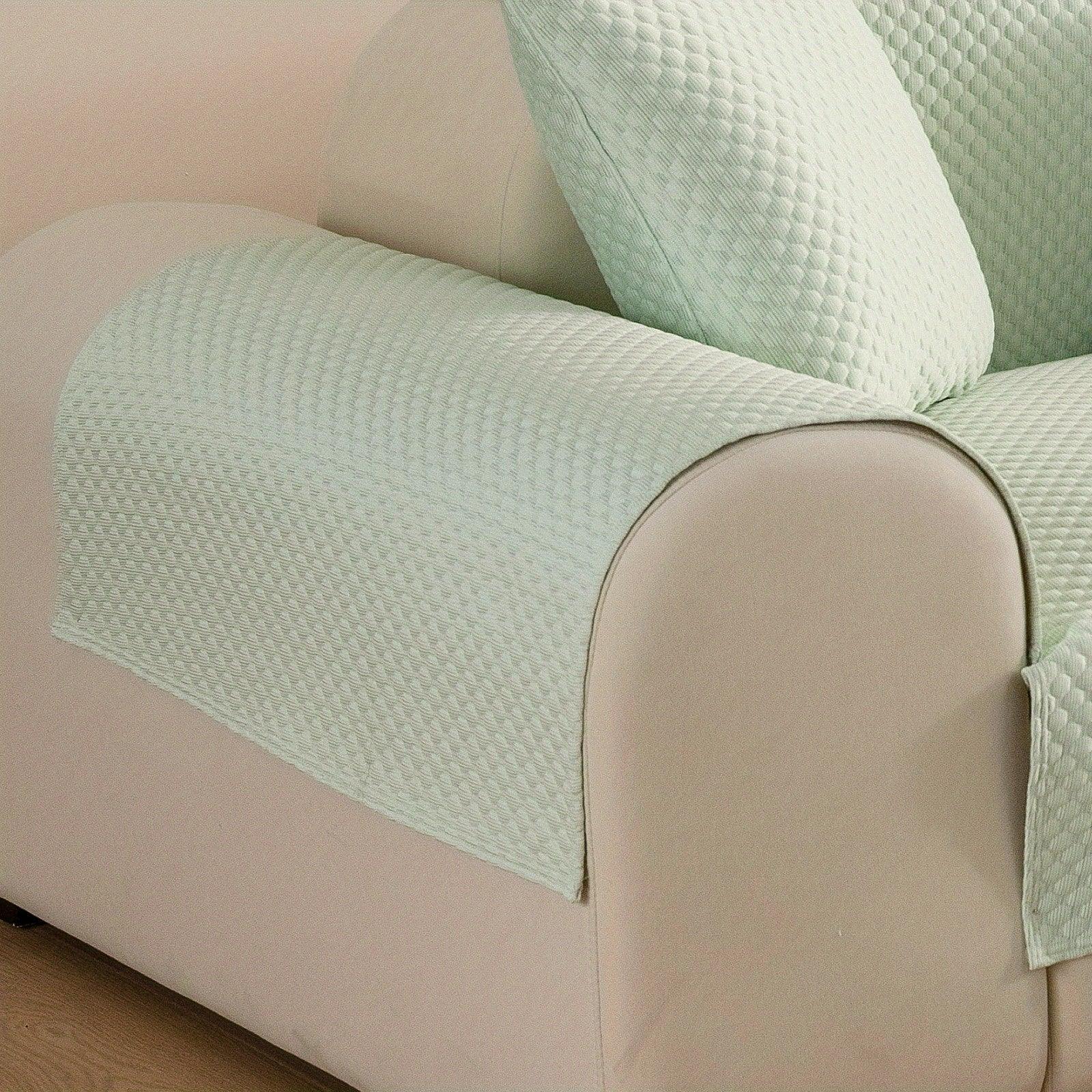 Breathable Ice Silk Light Gray Couch Cover - Cooling & Anti-scratch - House Of Avana