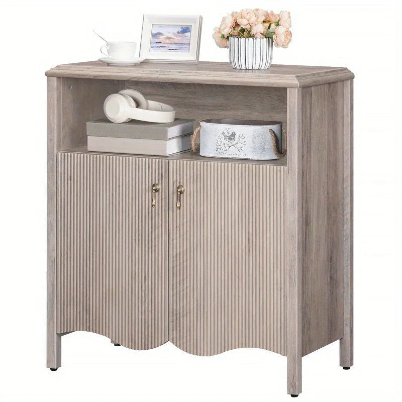 Gray, Console Table with Storage And Adjustable Shelves, Farmhouse Console Table with Storage, Sofa Table Behind The Sofa, Suitable for Entryway, Foyer, Hallway House Of Avana