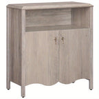 Gray, Console Table with Storage And Adjustable Shelves, Farmhouse Console Table with Storage, Sofa Table Behind The Sofa, Suitable for Entryway, Foyer, Hallway House Of Avana