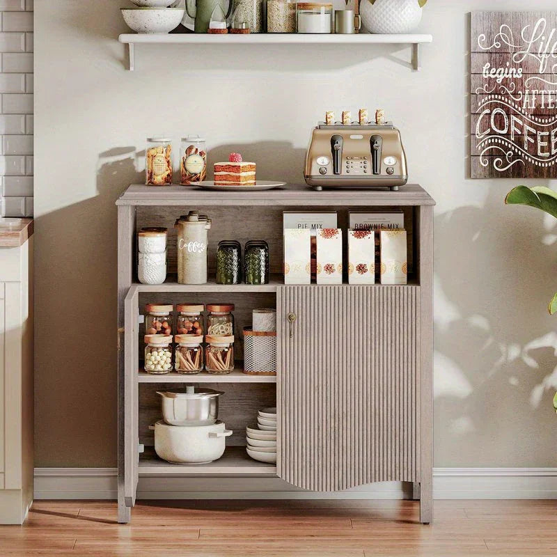 Gray, Console Table with Storage And Adjustable Shelves, Farmhouse Console Table with Storage, Sofa Table Behind The Sofa, Suitable for Entryway, Foyer, Hallway House Of Avana