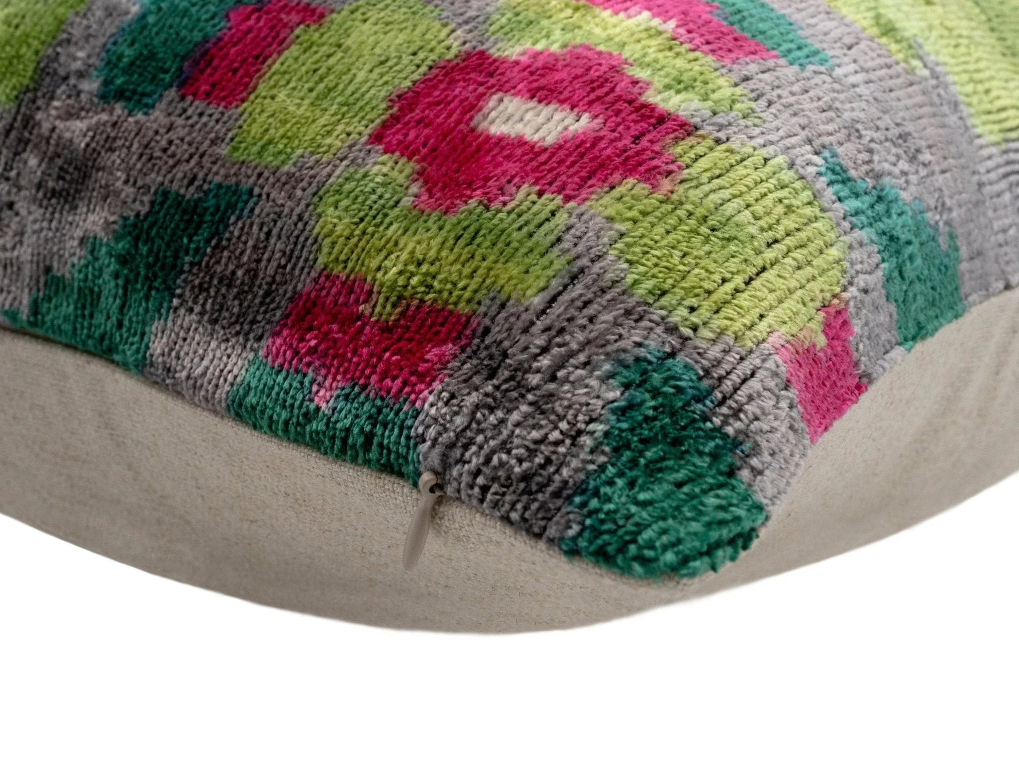 Canvello Unique Gray Green Throw Pillow + Down Insert, Invisible Zipper, Couch Cushion, Handmade Luxury... - House Of Avana