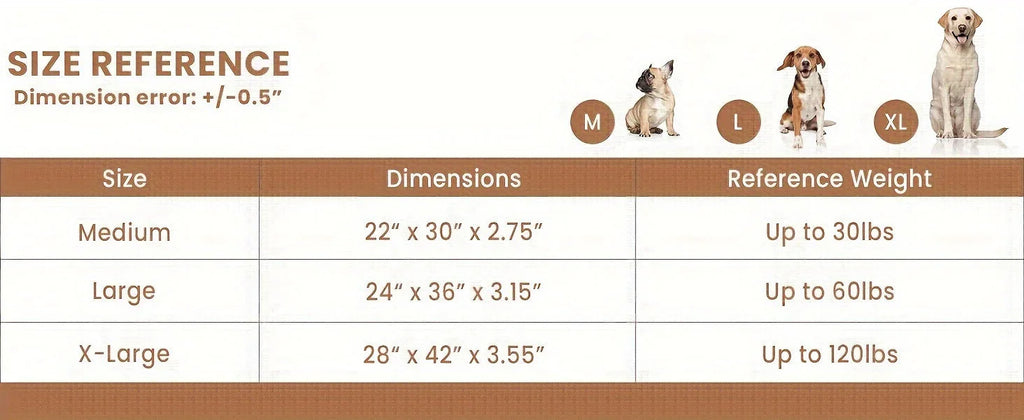 Blunique Dog Bed for Medium and Large Dogs, Gray Pet Beds Rectangle, High Quality Washable, Calming... - House Of Avana