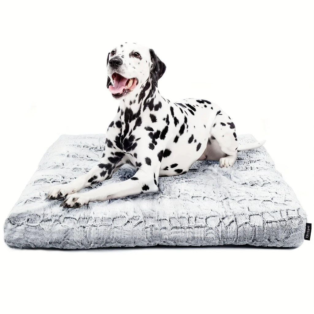 Blunique Dog Bed for Medium and Large Dogs, Gray Pet Beds Rectangle, High Quality Washable, Calming... - House Of Avana
