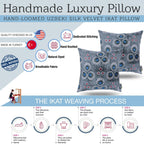 Canvello Handmade Gray Velvet Throw Pillow - 20x20, lifestyle image - House Of Avana