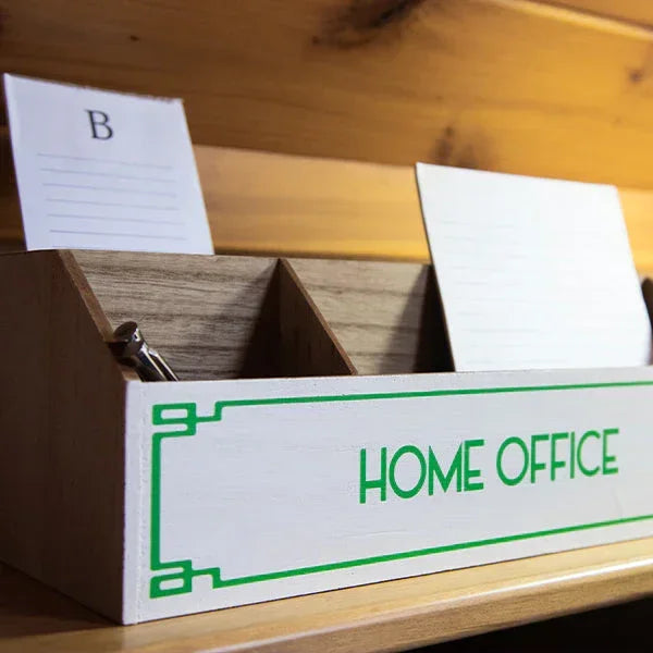 Green & White Desktop Organizer, Choose Your Style Decor Steals