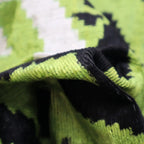 Canvello Luxury Decorative Green Black Throw Pillow | X in (40 X Cm), back view - House Of Avana