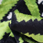 Canvello Luxury Decorative Green Black Throw Pillow | X in (40 X Cm), texture detail - House Of Avana