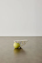 Equilibrium Bright Green & Pink Terrazzo Taper Candle Holder, lifestyle image - House Of Avana