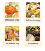 Blx Green Traditional Ceramic Stew Pot with Lid - High Temp Resistant, Non-stick, Easy Clean - Perfect... - House Of Avana