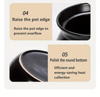 Blx Green Traditional Ceramic Stew Pot with Lid - High Temp Resistant, Non-stick, Easy Clean - Perfect... - House Of Avana