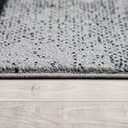 Grey Black Area Rug Mondial with Abstract Paint Effect RugYourHome