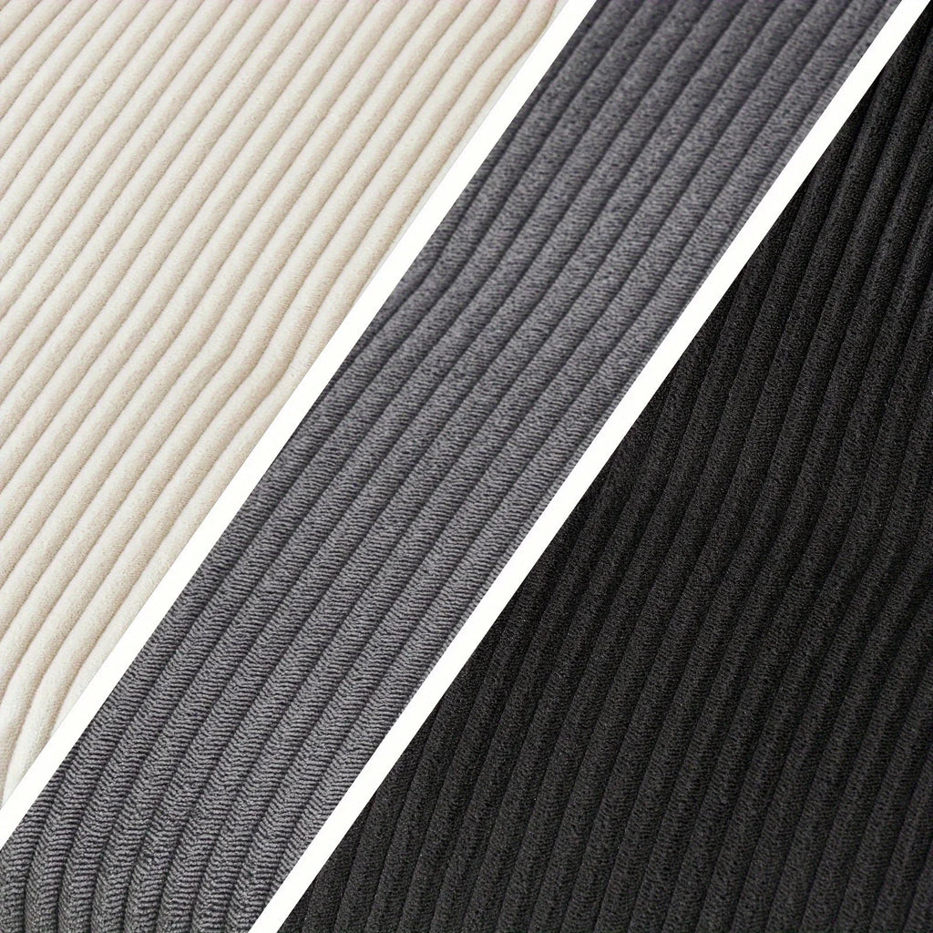 Upholstered Ottoman Chair - Tufted Grey Storage, top view - House Of Avana