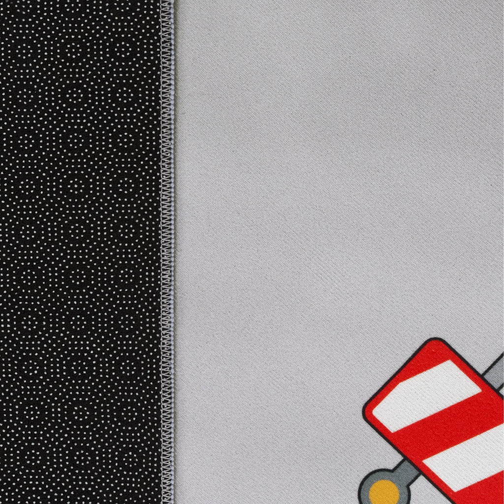 Kids Play-Mat Bob Construction Site with Trucks & Cranes in Grey RugYourHome