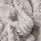 DaDalogy Bedding Lavender Grey Faux Fur Throw Blanket - Dreamy Geometric Embossed Sherpa Backside - Super Soft Warm Cozy Plush Fluffy DaDalogy Bedding Collection