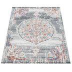 Grey Indoor & Outdoor Rug for Balcony Oriental Pattern, top view - House Of Avana