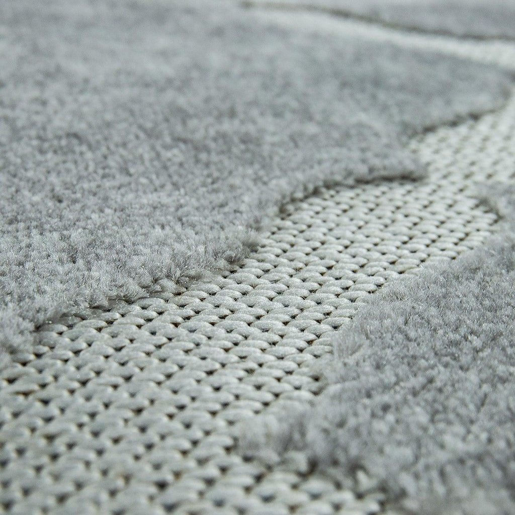 Outdoor Rug Marrakesh Moroccan Diamond Pattern - Light-grey, detail shot - House Of Avana