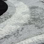 Area Rug Brilliance Grey White Geometric Pattern - House Of Avana