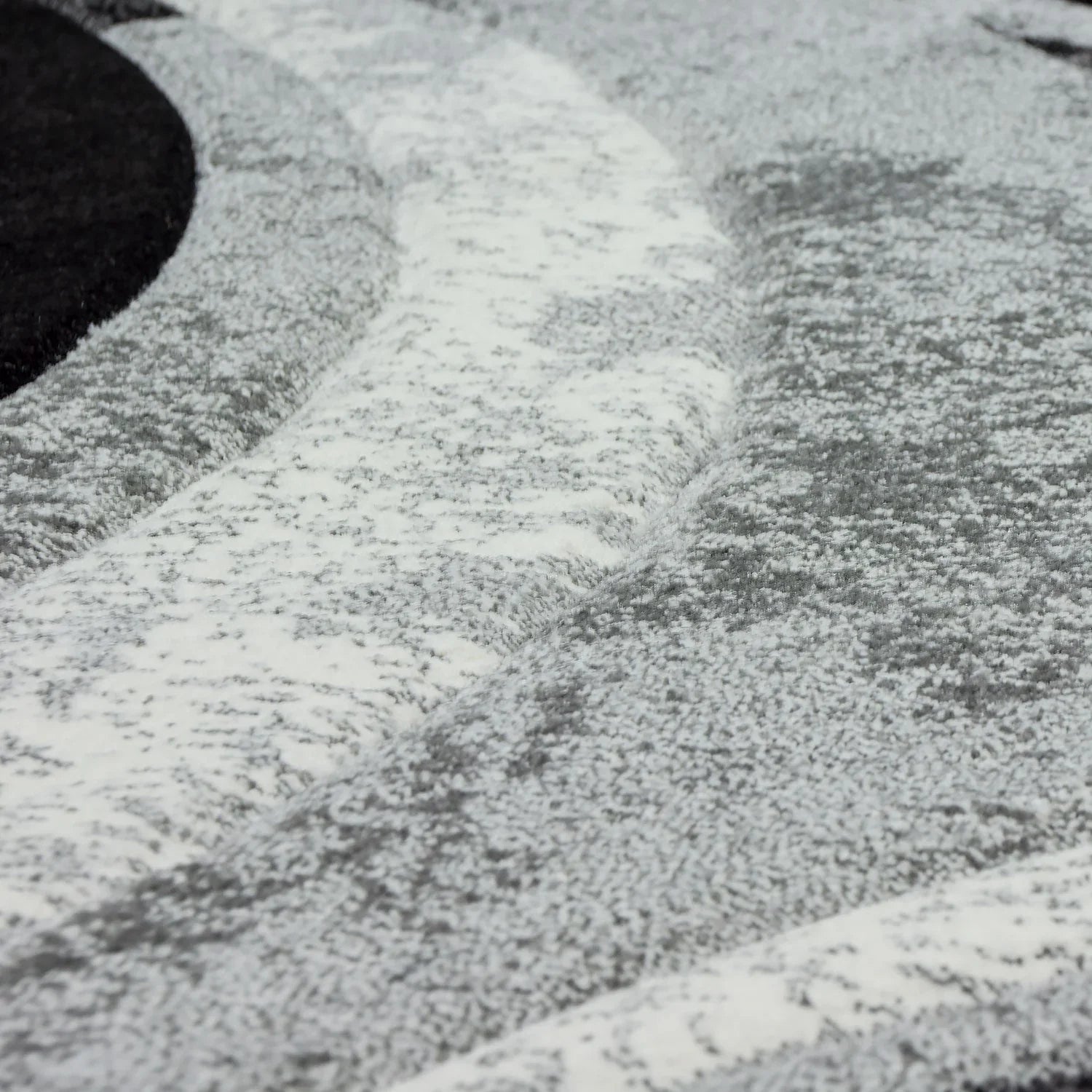 Area Rug Brilliance Grey White Geometric Pattern - House Of Avana