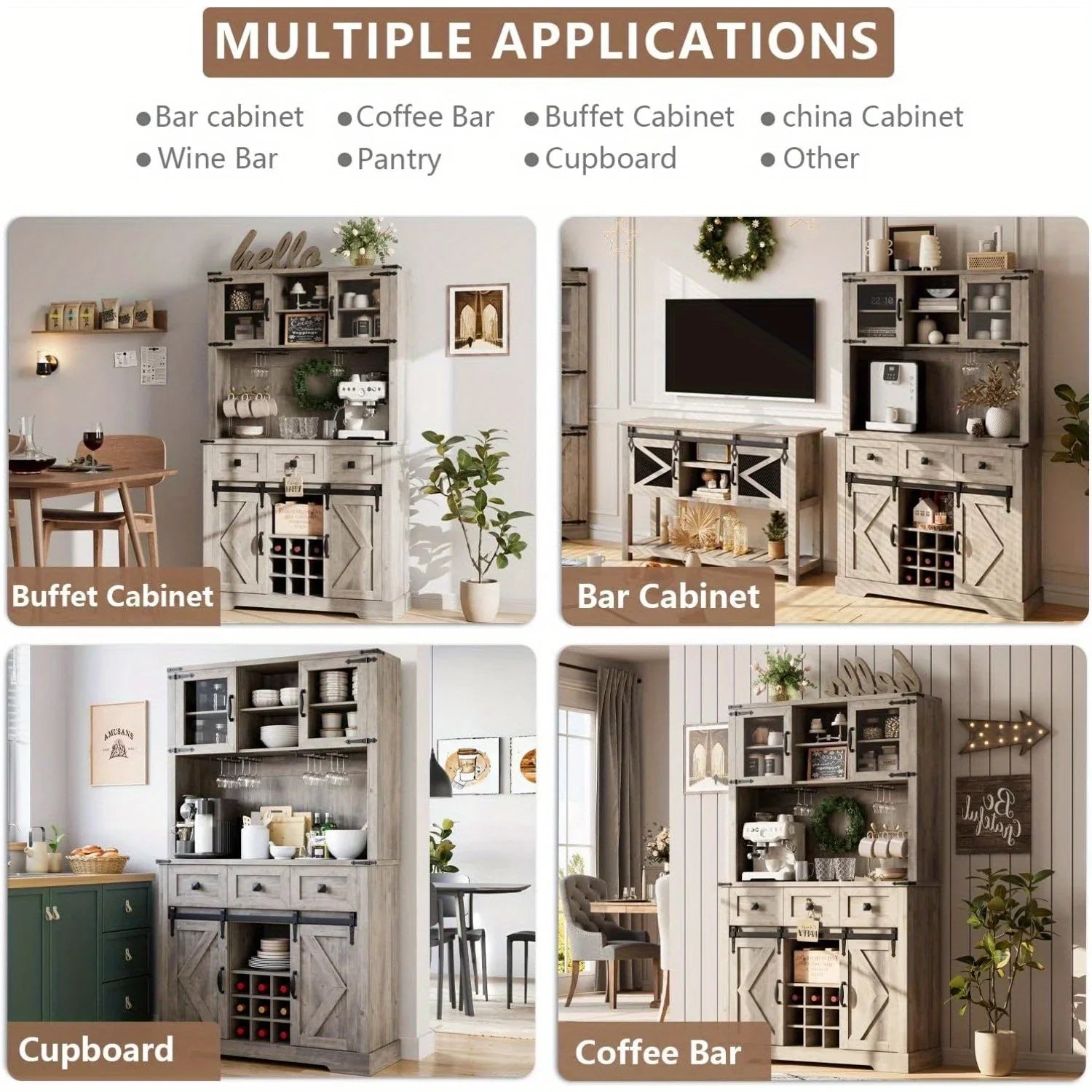 [Grey Wood Console Table] Grey 52'' Wood Accent Entryway Table Console Table with 3 Drawers and Storage Shelves for Living Room, Couch, Hallway, Foyer, Kitchen Counter House Of Avana