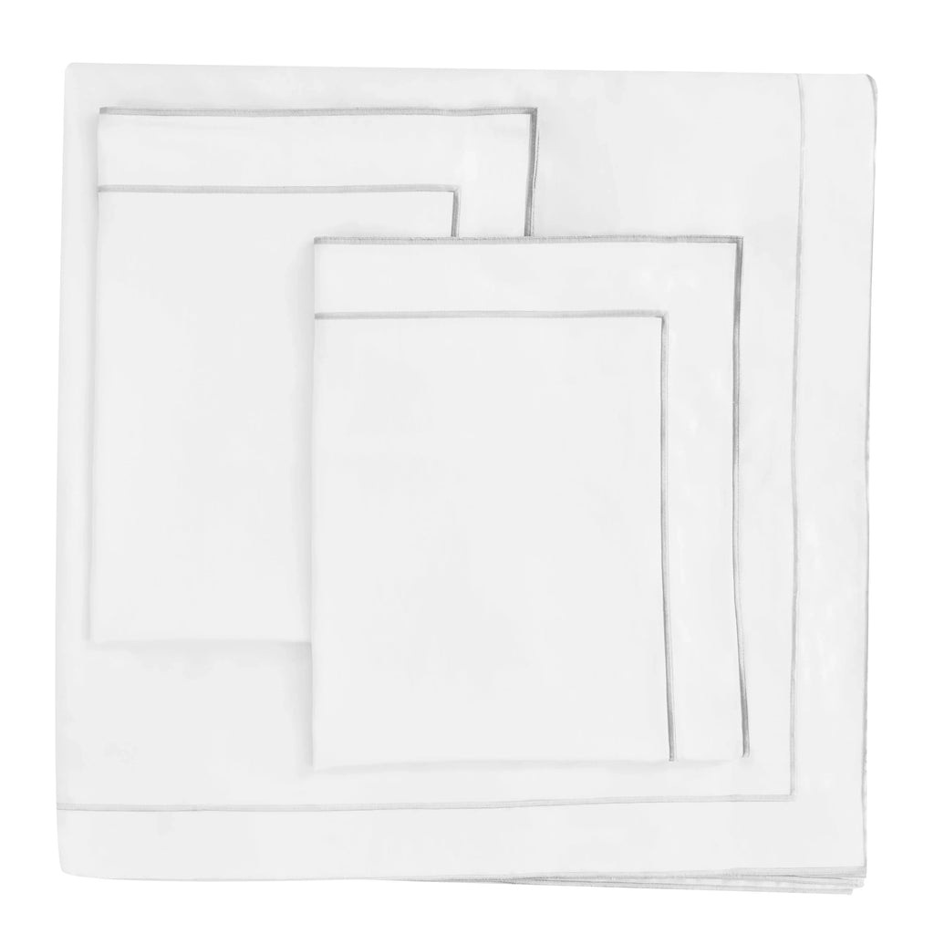 600 Thread Count Framed Sateen Embroidered Cotton Duvet Set Mélange Home