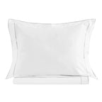 600 Thread Count Framed Sateen Embroidered Cotton Duvet Set Mélange Home