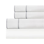600 Thread Count Framed Sateen Embroidered Cotton Sheet Set Mélange Home