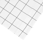 Grid Printed Cotton Percale Sheet Set Mélange Home