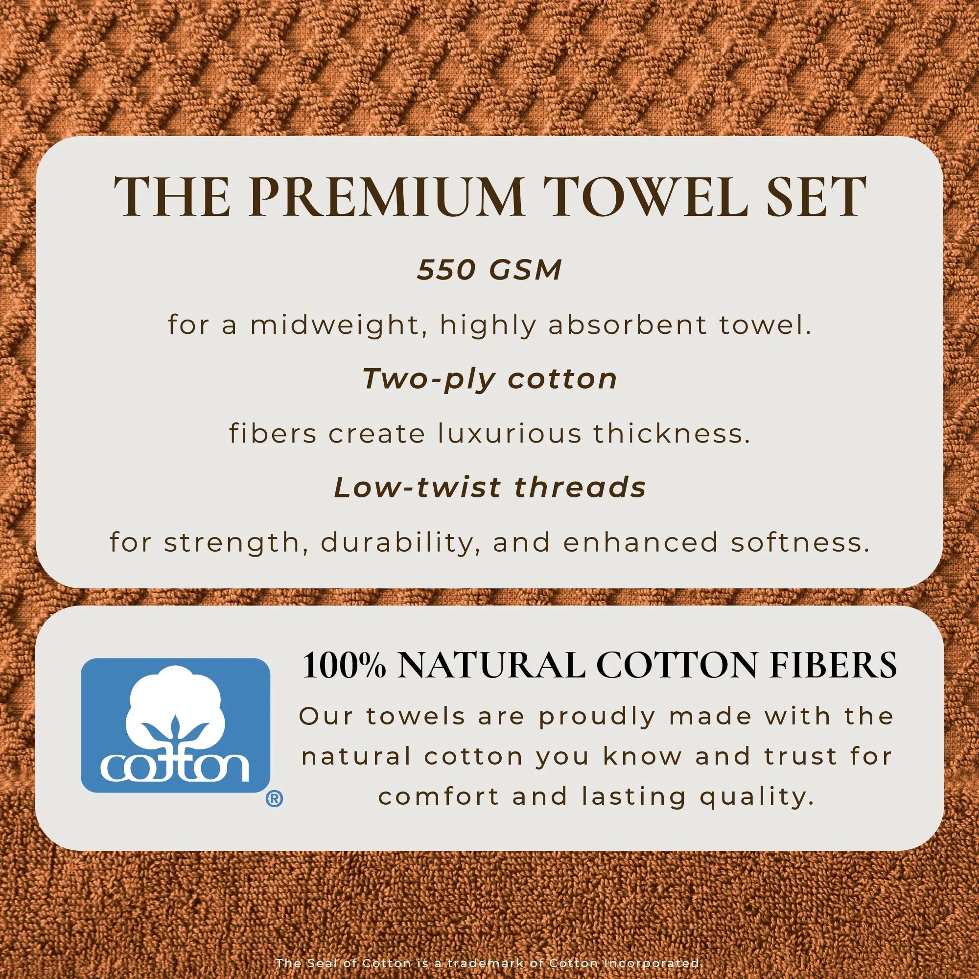 Cotton Diamond Waffle Weave Bath Towel Set - Grayson Collection