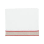 Guest Towels With Red Chain Borders, Set of 2