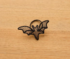Halloween Napkin Ring with Ghost Bat Witch Hat Options, Handmade Table Decor, Rustic Spooky Party Accent, Fall Dinner Napkin Holder Payton James
