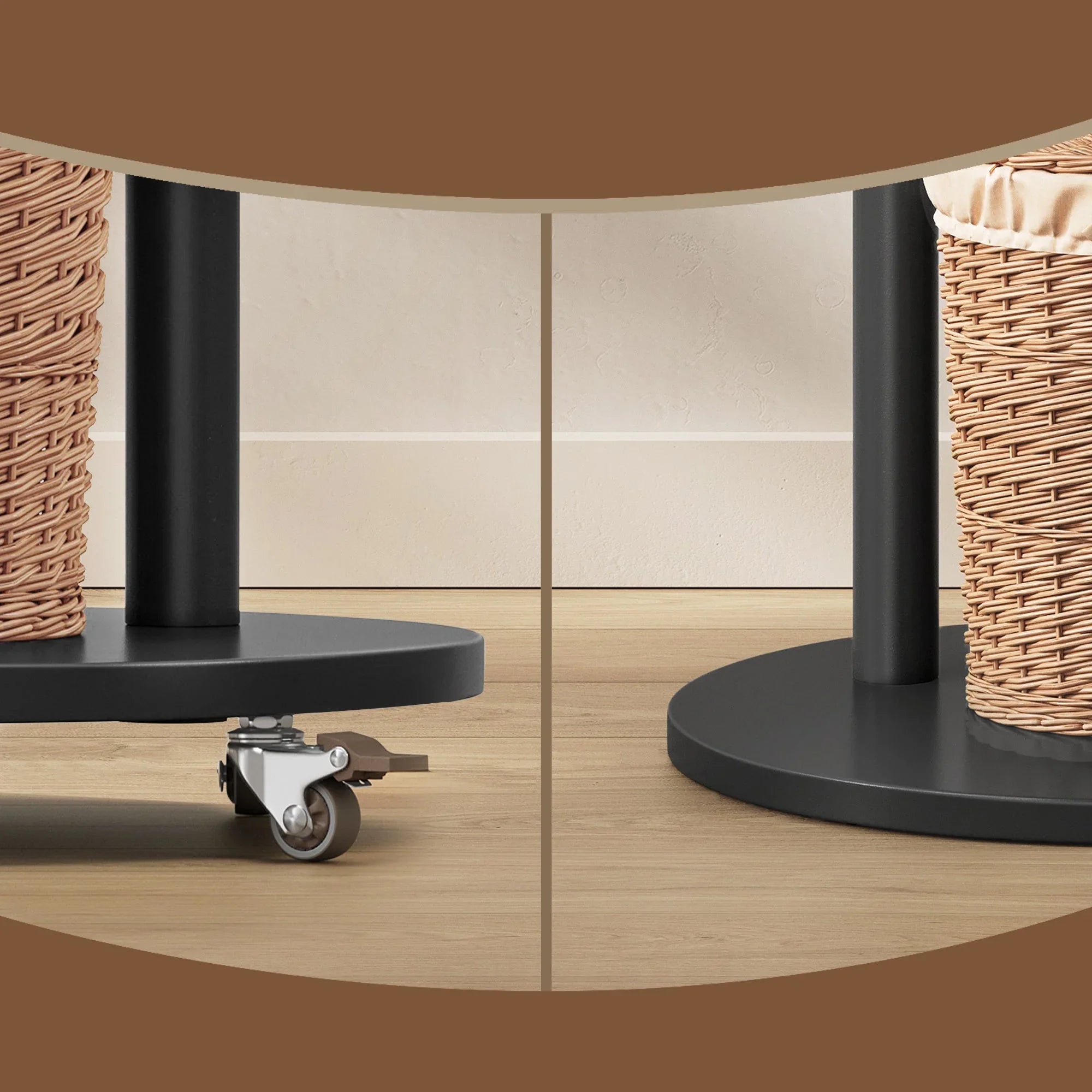 Freestanding Coat Rack Stand, Coat Tree with 11 Hooks, 3 Shelves, 4 Removable Wheels, for Hallway, Bedroom, Living Room House Of Avana