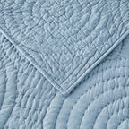 Halo Cotton Voile Hand Stitched Quilt Set Mélange Home