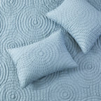 Halo Cotton Voile Hand Stitched Quilt Set Mélange Home