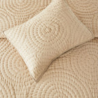 Halo Cotton Voile Hand Stitched Quilt Set Mélange Home