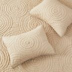 Halo Cotton Voile Hand Stitched Quilt Set Mélange Home